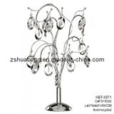 Crystal Drops Set Within Oval Hoops Table Lamp (HBT-6371)