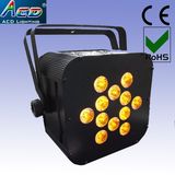 12*15W 5in1 Rgbaw Wireless DMX LED Stage PAR Light with Battery Powered