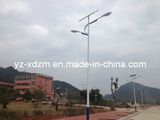 6m 40W LED Q235 Steel Double Arms Solar Street Lights