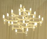 Modern Top Popular New Design Glass Aluminum Indoor Chandeliers (2209s2)