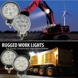 15W/18W/21W/27W 4.7 Inches Round LED Work Lights