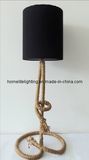 Modern Hotel Hemp Rope Straw Table Lamp (HLML-9001)