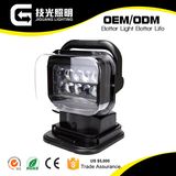 Waterproof Battery Powered 7inch 50W CREE LED Remote Control Car Work Driving Search Light for Truck and Vehicles.