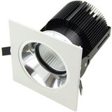 Spray White+ Specular Silver Inner Ring 25W COB LED Wall Washer