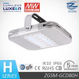 80W High Lumens LED High Bay Light, LED Gas Station Light with 1-10V Dimming