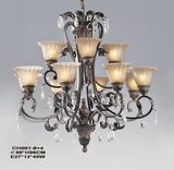 Luxury Chandelier Glass Pendant Lighting Fixture Cm001-8+4