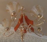 3 Lamps Cloth Modern Crystal Light Chandelier