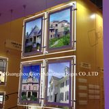 Advertising Edge Lit LED Hanging Crystal LED Light Box