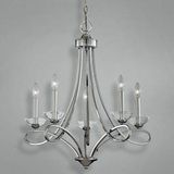 5 Light Modern Candle Chandelier (74613)