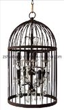 8 Light Bird Cage Iron with Crystal Chandelier Lamp (HBC-9017)