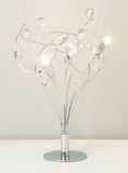 Lila Chrome Table Lamp /3 Light Crystal Table Lamp (HBT-6373)