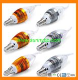5W Warm White LED Candle Lights Bulbs