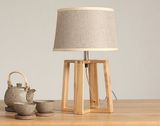 Wooden Table Lighting, Fabric Lamp Shades for Home