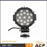 CREE 51W Round Offroad LED Work Light for Trucks ATV, UTV, SUV