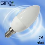 Aluminum+PC 3W C37 LED Light Bulb E14 Candle Bulb