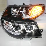 Superb LED U Strip Angel Eyes Headlamp for Skoda