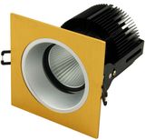 Drawing Gold+Silver Inner Ring 25W COB LED Wall Washer