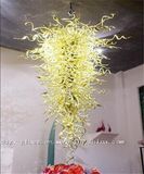 Yellow Decoration Glass Chandelier for Hone