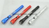 3LED Telescopic Magnet Aluminum LED Flashlight