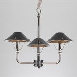Iron Pendant Lamp Chandelier with Leather Shade (SL2077-3)