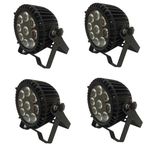 Color Changing Uplighting RGBWA-UV 6in1 9*12W Flat PAR PRO LED Light