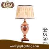 Pleated Shade Palace Style Glass Table Lamp with Pattern