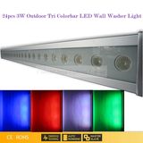 24PCS 3W LED Wall Washer Outdoor Tri Colorbar