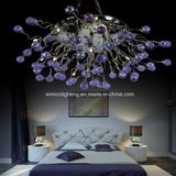 Purple Crystal Beads Art Lustre Chandelier for Wedding Decorated (Em1413)