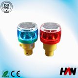 IP68 Waterproof Revolving Solar LED Warning Light Flashing, Traffic Light