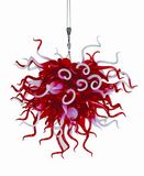 Popular Red and White Murano Glass Chandelier (BGC2017)