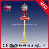 Windmill Decoration Christmas Street Light with LED and Snow