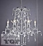 Iron Crystal Chandelier (YQF2186D74CR)