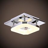 Modern Acrylic Chrome Finish LED Ceiling Light