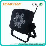 12PCS 3W 3in1 RGB LED Flat Wireless Battery LED PAR Light