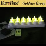 LED Windproof Rechargeable Candle with Cup