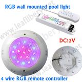 RF3600 LED Plastic RGB Remote Control Surface Mount Underwater Light