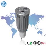 High Quality 9W 510lm PC+Aluminum Silver LED Spotlight