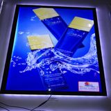 Edge Lit Black LED Acrylic Light Box Magnetic Light Box