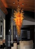 Yellow Article Glass Chandelier for Hotel