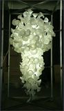 Gorgeous Mouth Blown Glass LED Chandelier for Villa Decoration