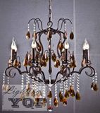 Iron Chandelier/ (YQF2175D73R) /Crystal Chandelier