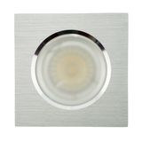 Lathe Aluminum GU10 MR16 Square Fixed Recessed LED Bathroom Down Light (LT2905)