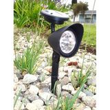 2 Outdoor Garden 3-LED Solar Spot Flood Landscape Light (HD0902)