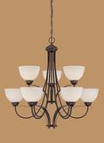 Hot Sale Chandelier with Glass Shade (1939RBZ)