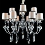 Crystal Pendant Lamp 12 Lights Hotel Modern Chandelier (GD-117-8+4)