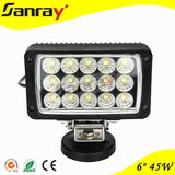 Waterproof IP67 6 Inch 45W Square LED Truck Work Light