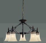 Chanel Alloy Glass European Chandelier Light Hotel Lamp (SCS9055)