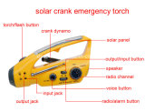 2014 Rechargeable LED Solar Flashlight with FM Radio, Solar LED Flashlight Radio
