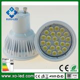 18mA LED Spot with Silver Cup 24s5050 4.5W AC200-240V E27/E14/GU10/MR16