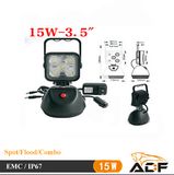 15W Portable Aluminum Housing LED Work Light for Car